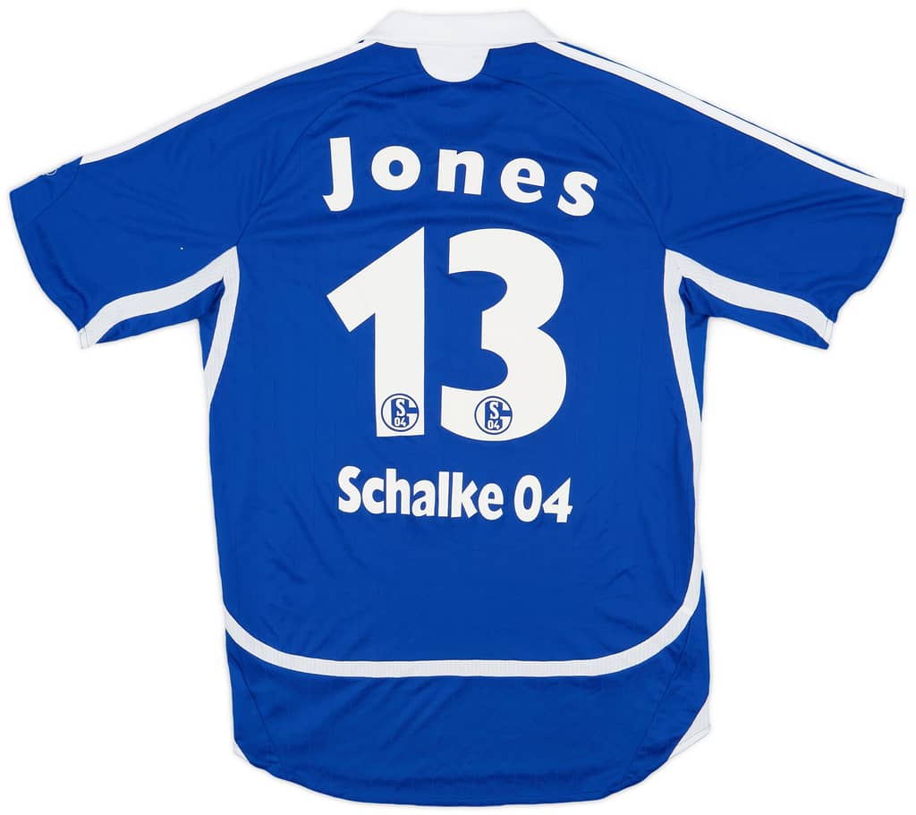 2007-08 Schalke Home Shirt Jones #13 - 5/10 - (S)