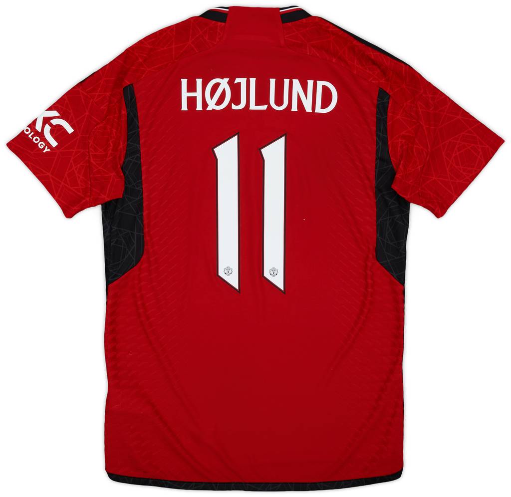 2023-24 Manchester United Authentic Home Shirt Højlund #11 - 9/10 - (M)