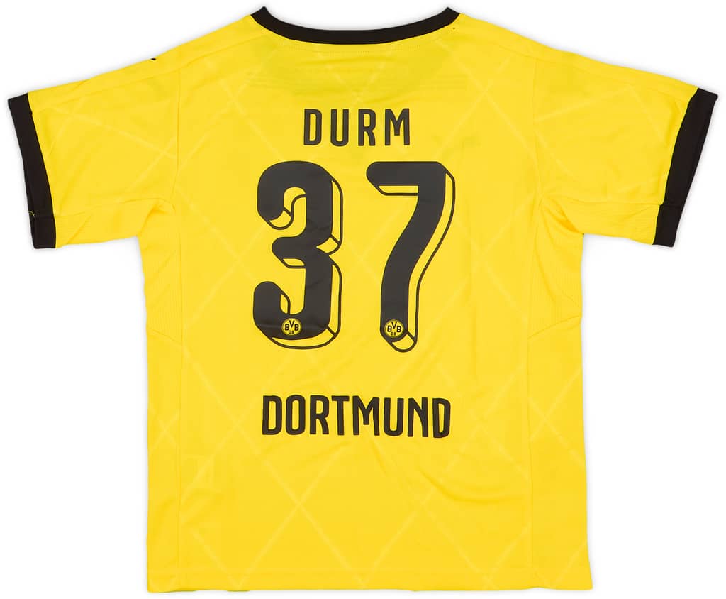 2015-16 Dortmund European Home Shirt Durm #37 (M.Boys)