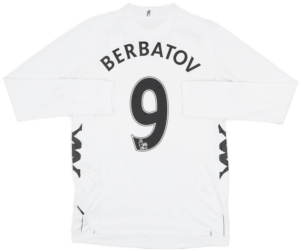 2012-13 Fulham Home L/S Shirt Berbatov #9 - 8/10 - (S)
