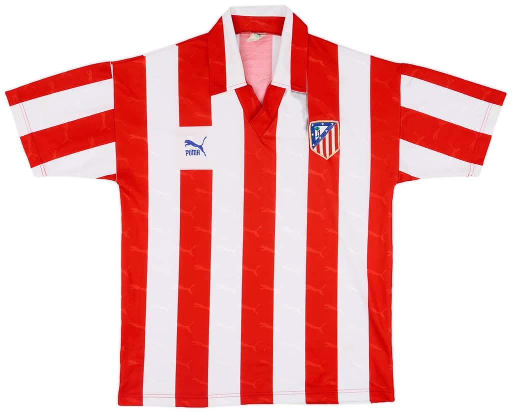 1992-93 Atletico Madrid Home Shirt - 8/10 - (S)