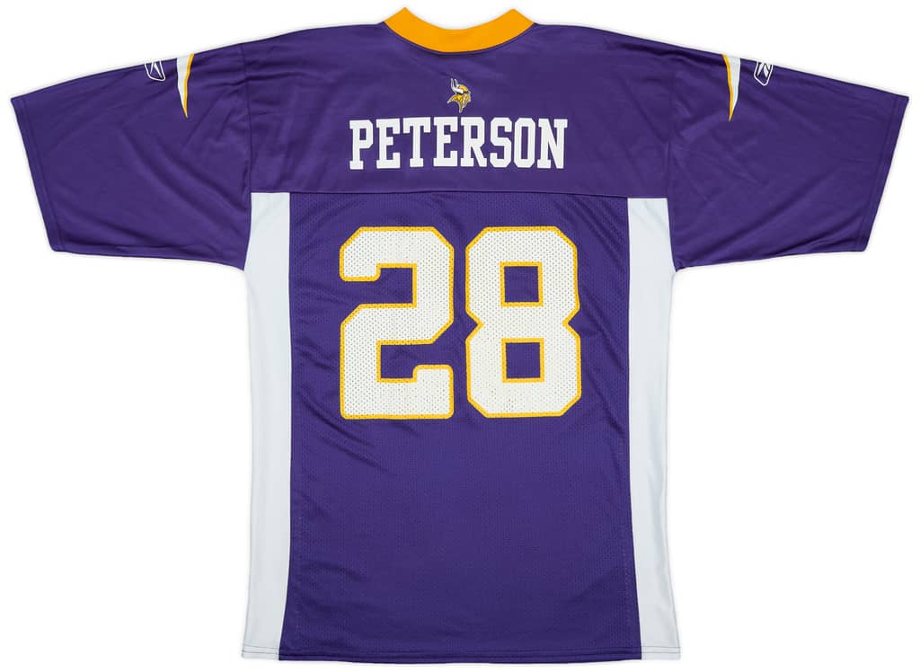 2008-11 Minnesota Vikings Peterson #28 Reebok Replica Home Jersey - 8/10 - (M)