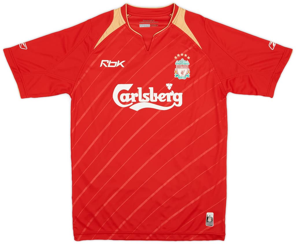 2005-06 Liverpool CL Home Shirt - 7/10 - (S)