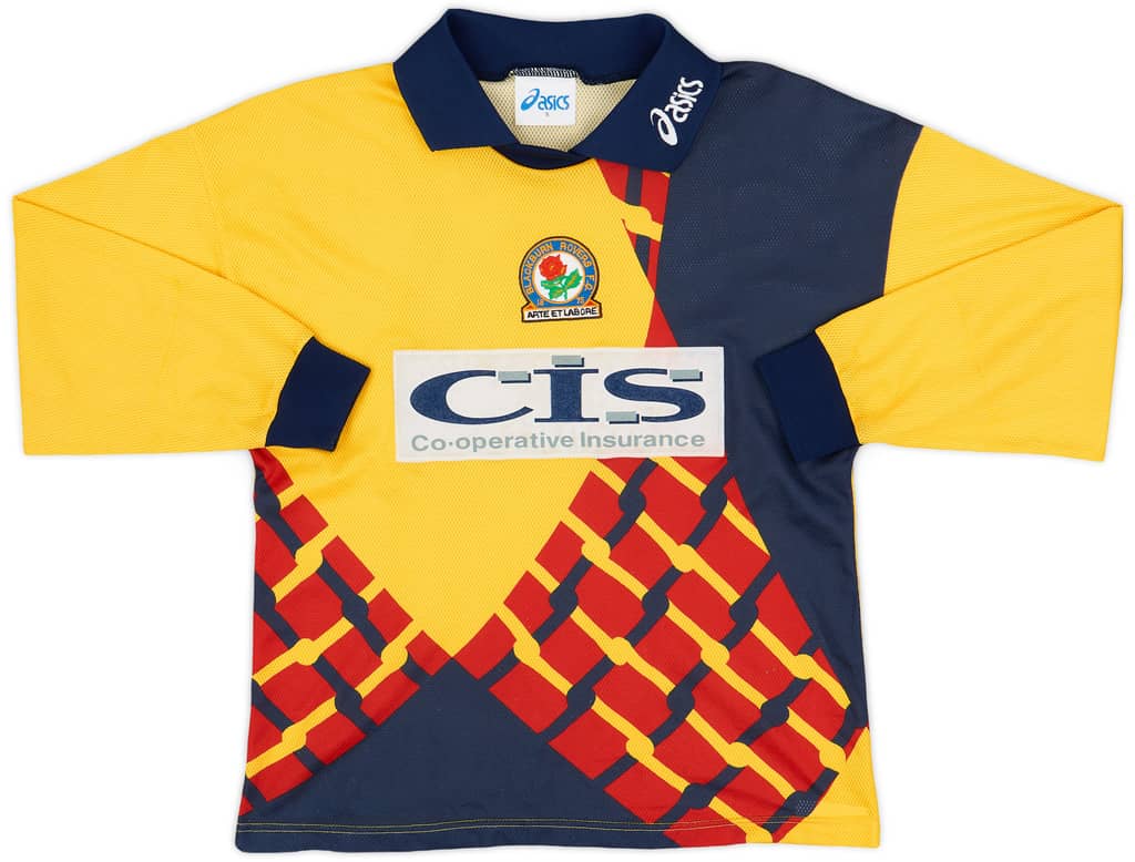 1997-98 Blackburn Rovers GK Shirt - 8/10 - (S)