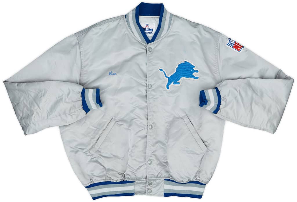 1980s Detroit Lions Starter Satin Varsity Jacket - 7/10 - (XL)