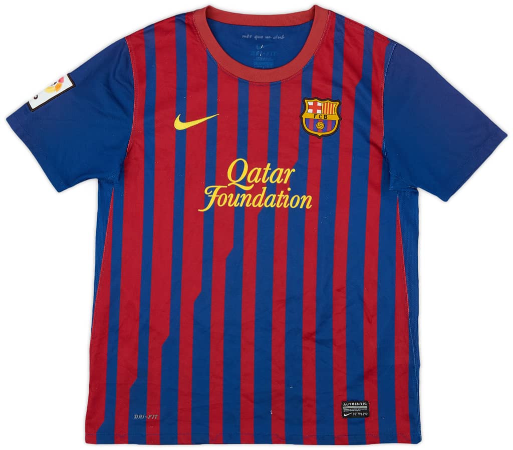 2011-12 Barcelona Home Shirt - 7/10 - (XL.Boys)