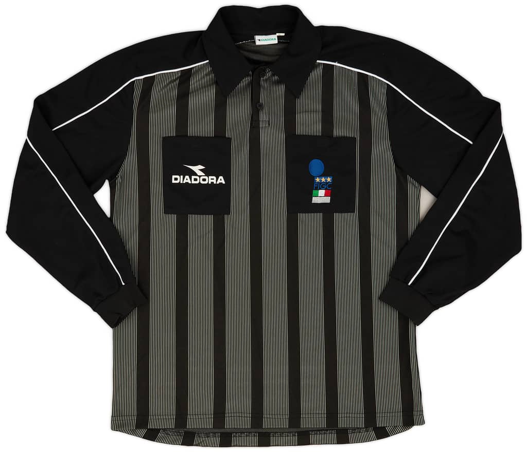 1990s Italy FIGC Diadora Referee L/S Shirt - 8/10 - (XL)