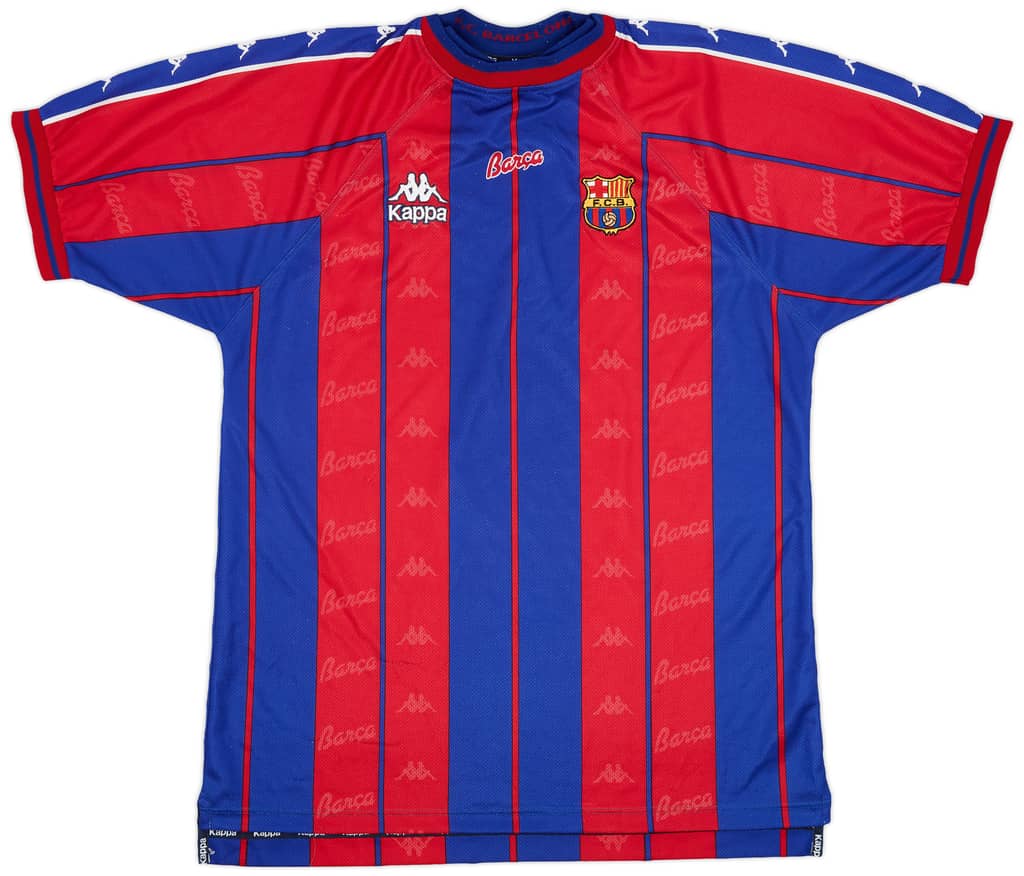 1997-98 Barcelona Home Shirt - 9/10 - (XL)