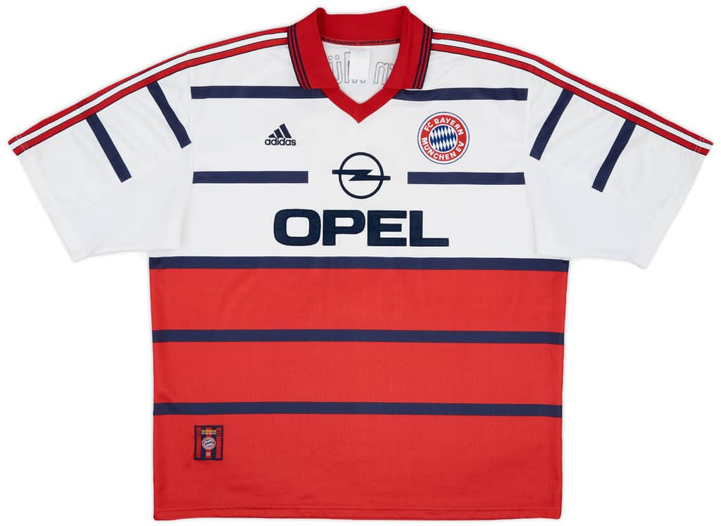 1998-00 Bayern Munich Away Shirt Elber #9 - 6/10 - (XXL)