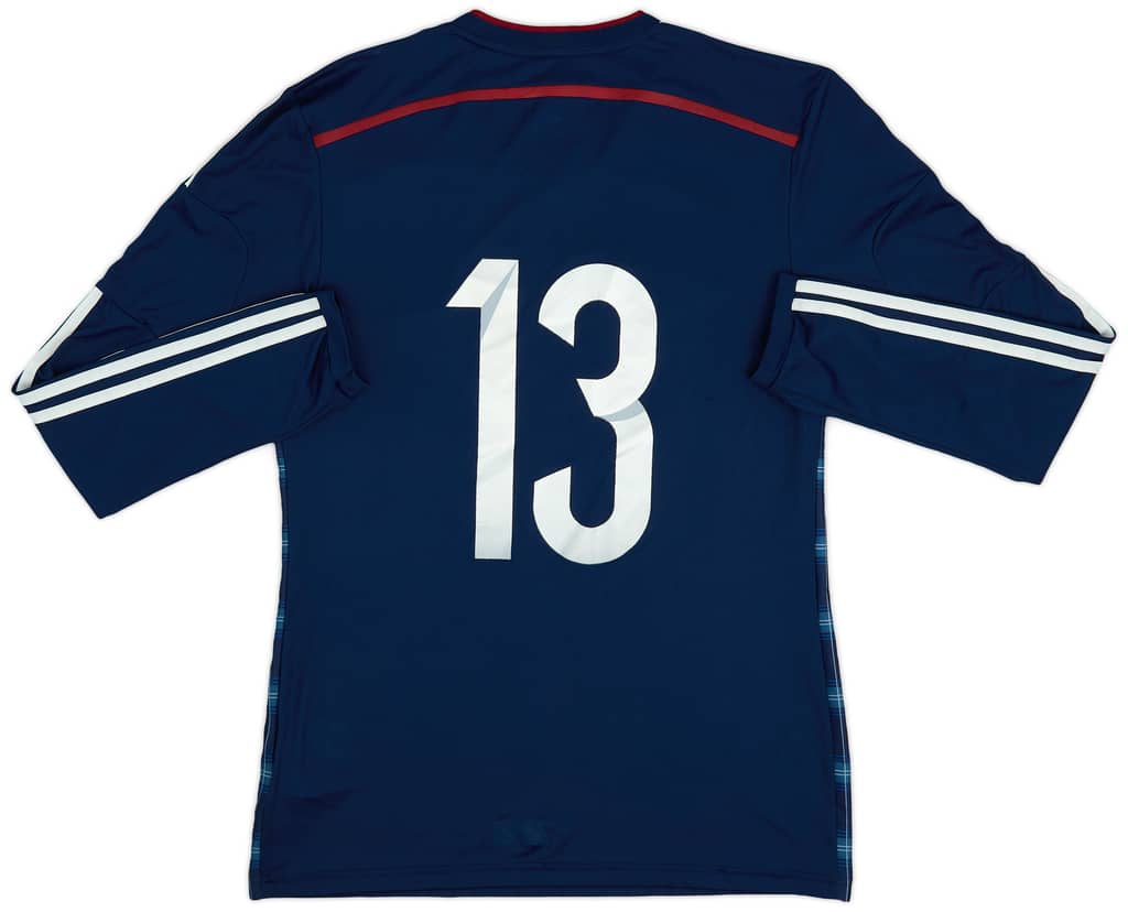 2014-15 Scotland Home L/S Shirt #13 - 9/10 - (M)