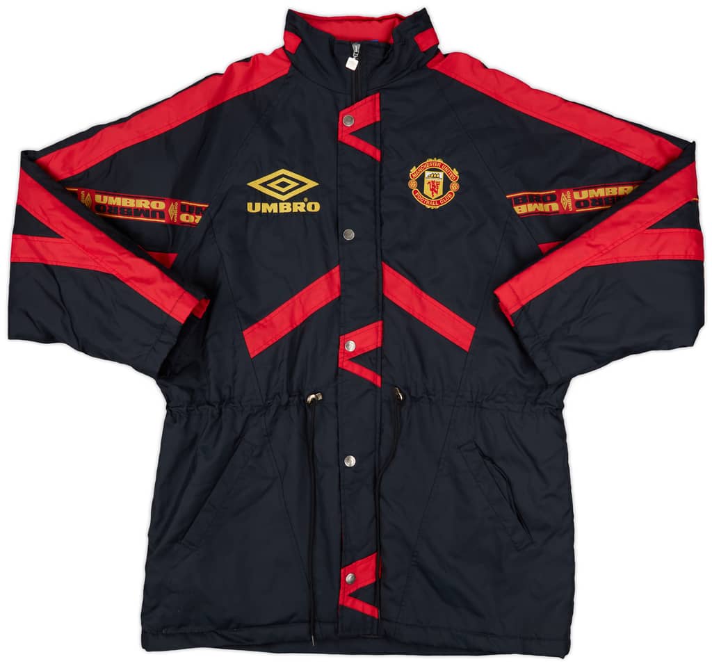 1994-95 Manchester United Umbro Padded Bench Coat - 8/10 - (XL)