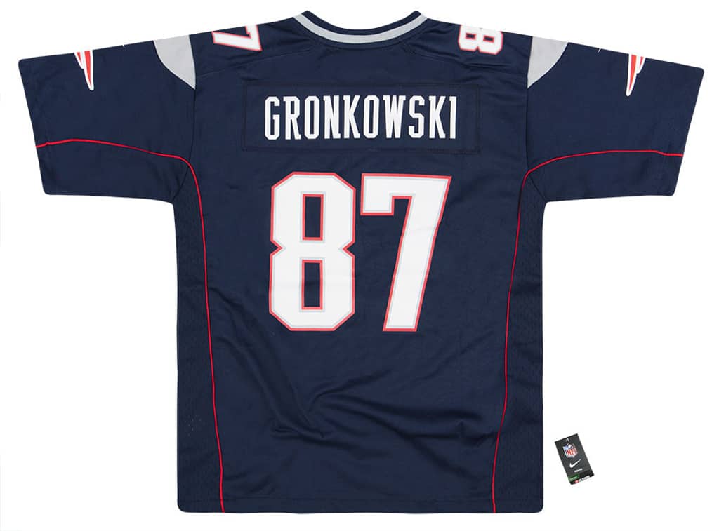 2018 New England Patriots Gronkowski #87 Nike Game Jersey (Home) Y - W/Tags