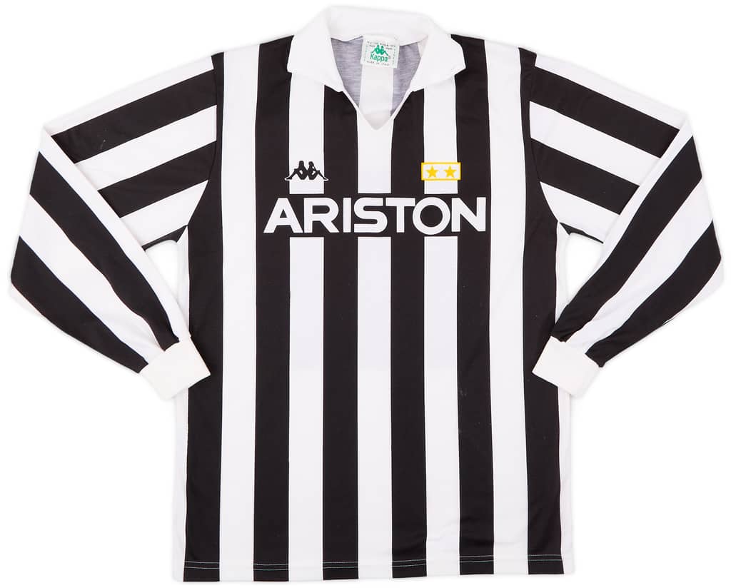 1988-89 Juventus Basic Home L/S Shirt - 5/10 - (L)