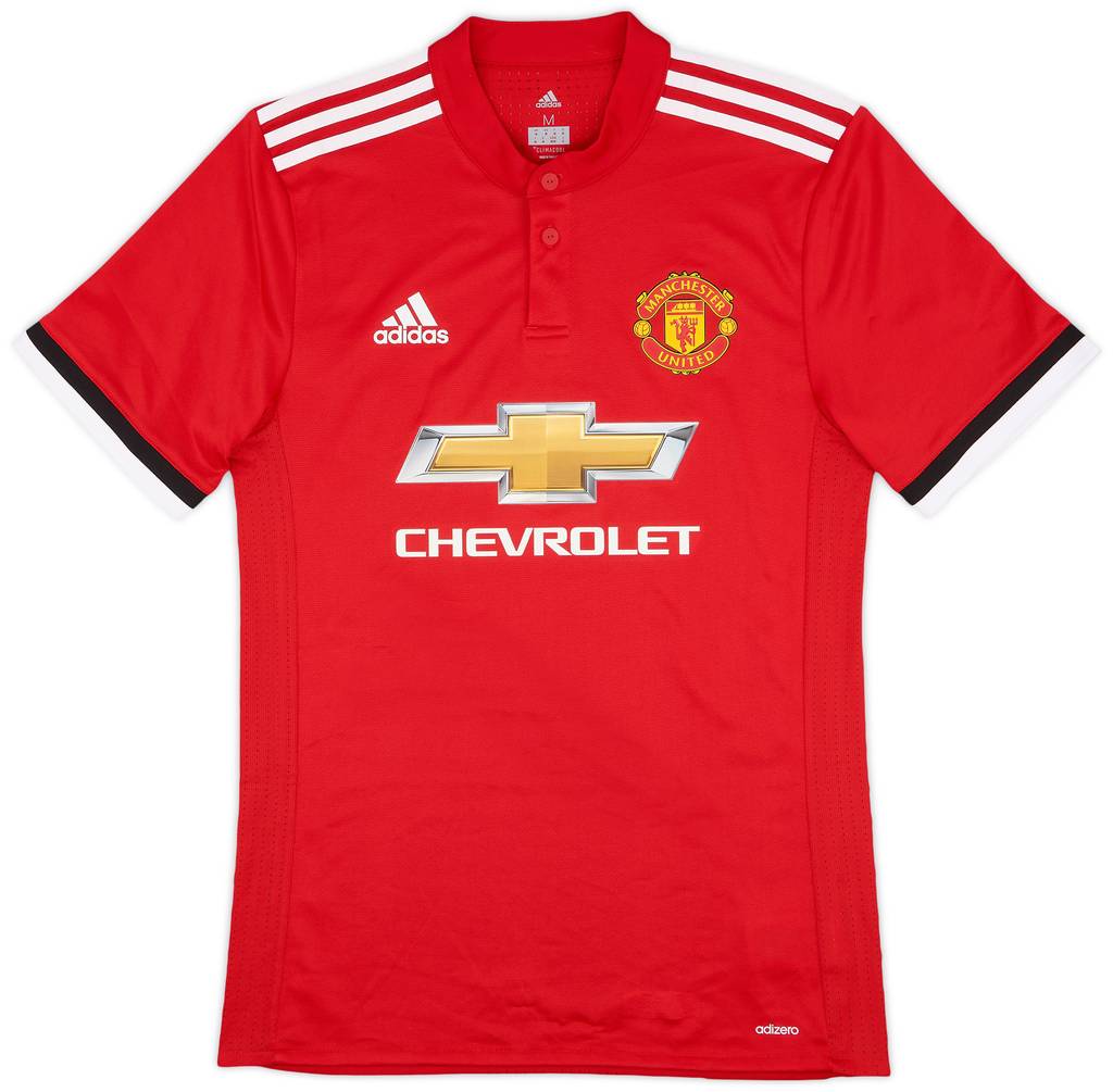 2017-18 Manchester United Authentic Home Shirt Mata #8 - 9/10 - (M)