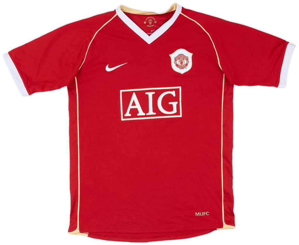 2006-07 Manchester United Home Shirt - 6/10 - (XL.Boys)