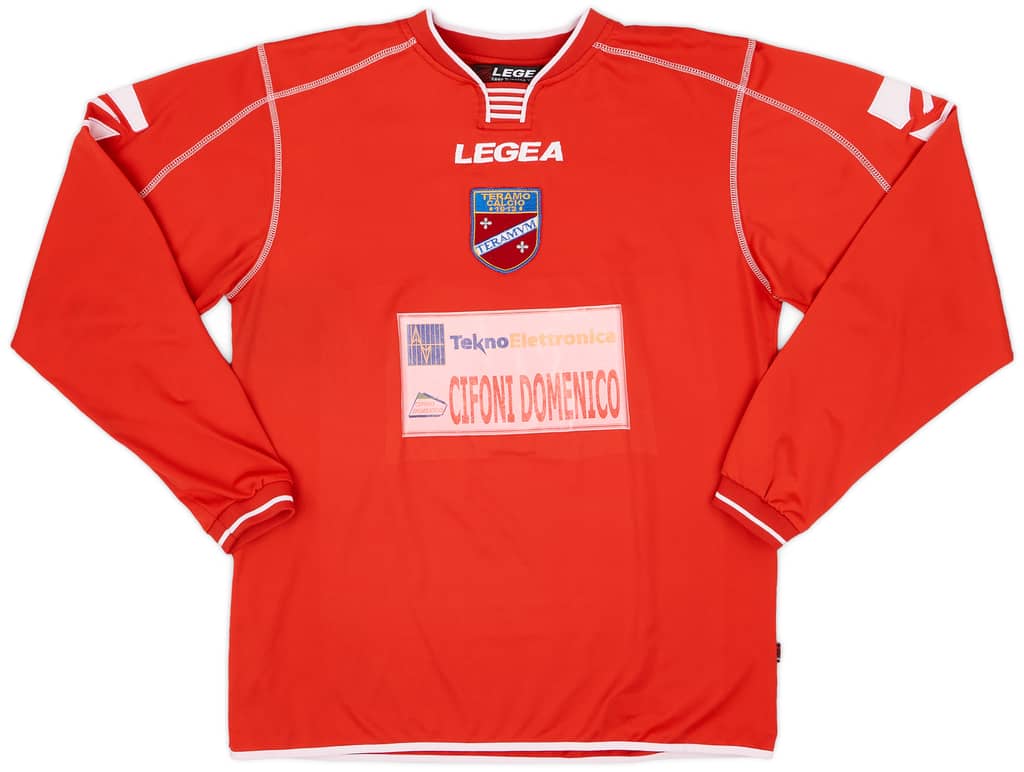 2004-05 Teramo Home L/S Shirt #4 - 5/10 - (XL)
