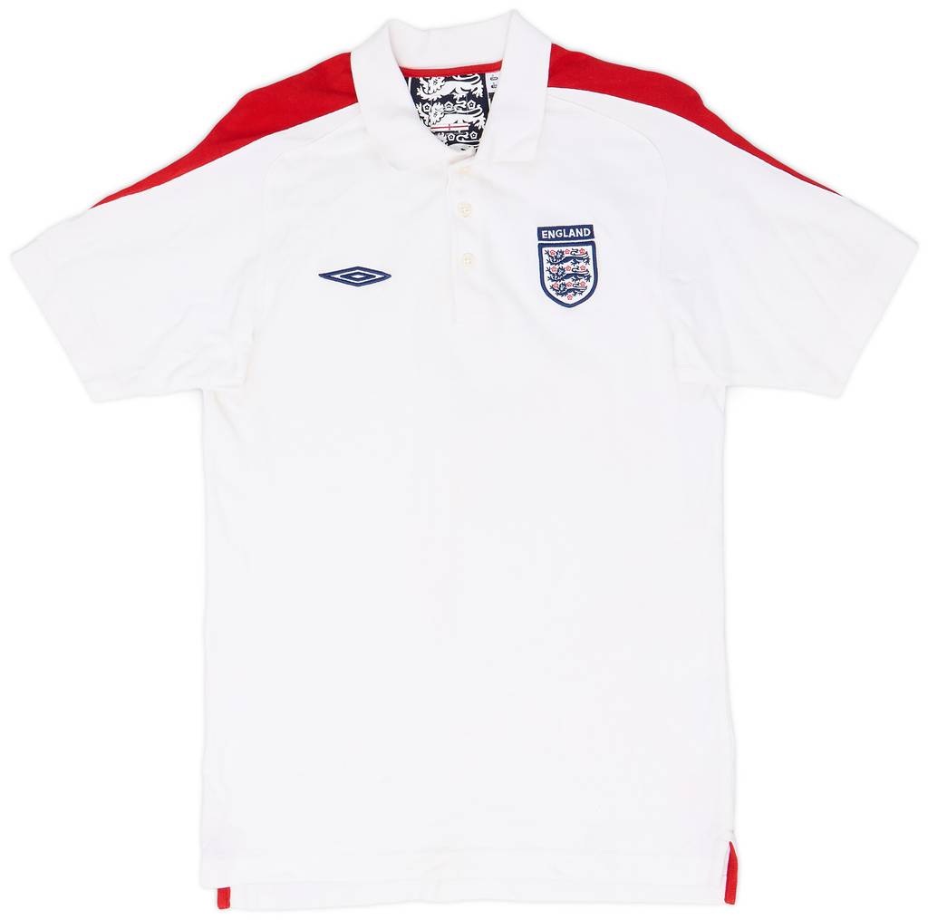 2006-08 England Umbro Polo Shirt - 8/10 - (S)