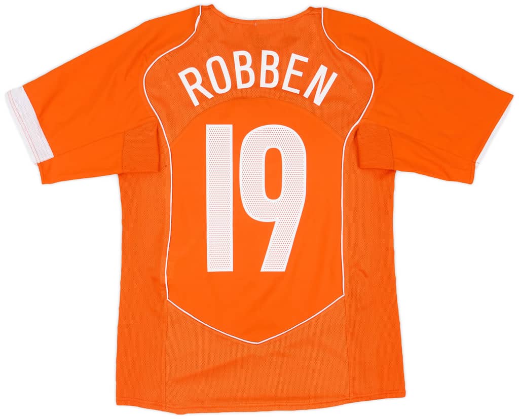 2004-06 Netherlands Home Shirt Robben #19 - 6/10 - (S)