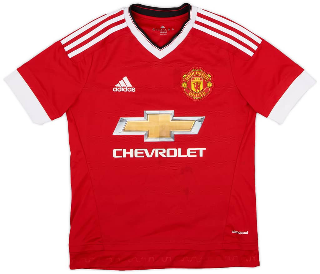 2015-16 Manchester United Home Shirt - 9/10 - (L.Boys)