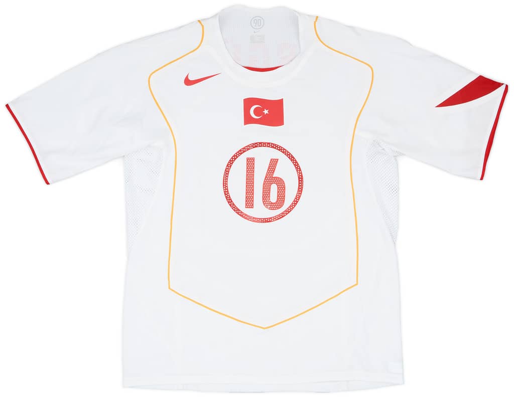 2004-06 Turkey Player Issue Away Shirt Ergun #16 - 7/10 - (L)