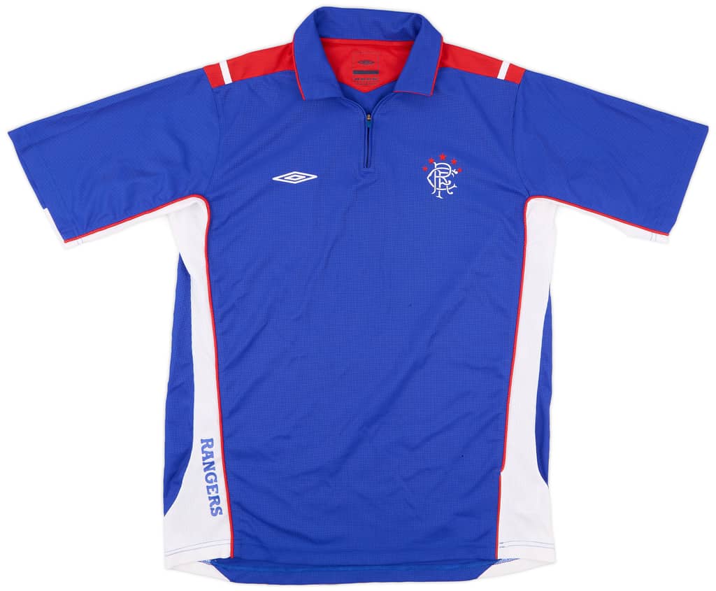 2006-07 Rangers Umbro 1/4 Zip Training Shirt - 9/10 - (L)