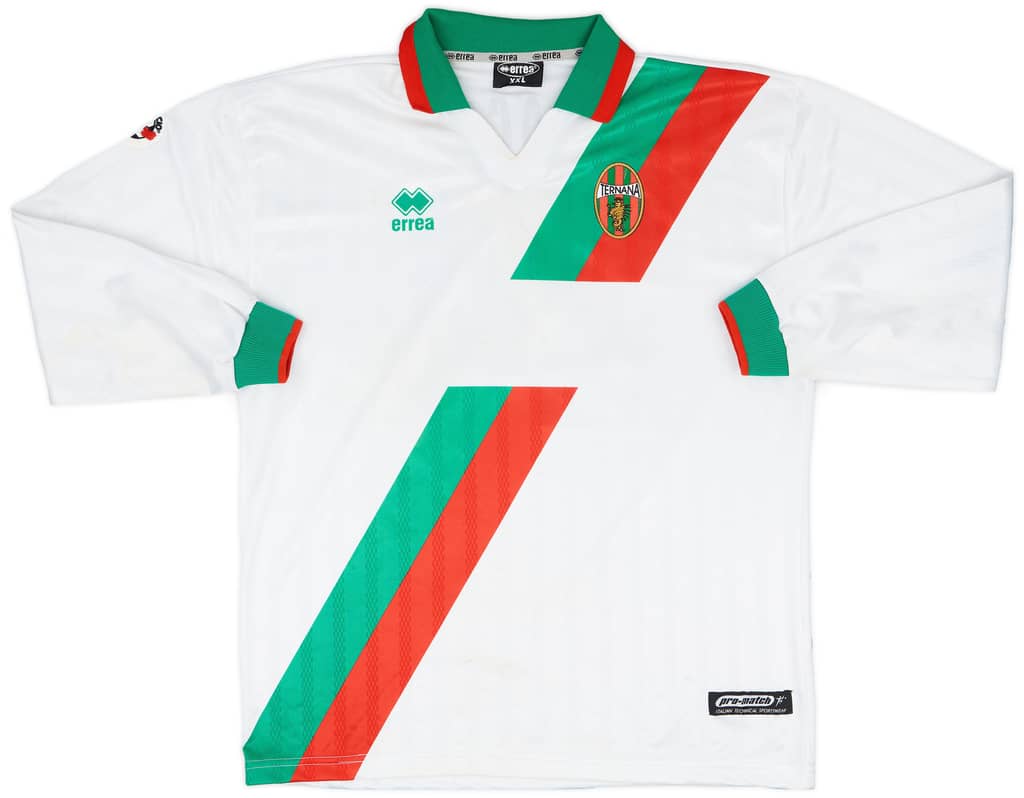 2002-03 Ternana Match Issue Away L/S Shirt Paci #24