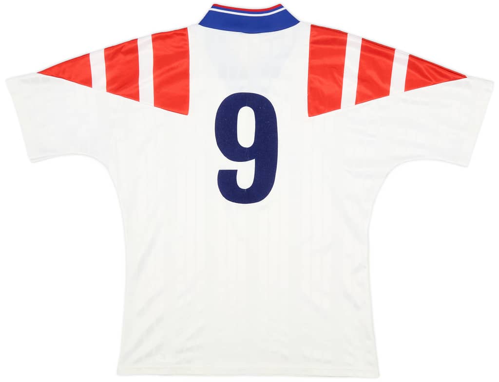 1992-93 Rangers Away Shirt #9 - 8/10 - (M)