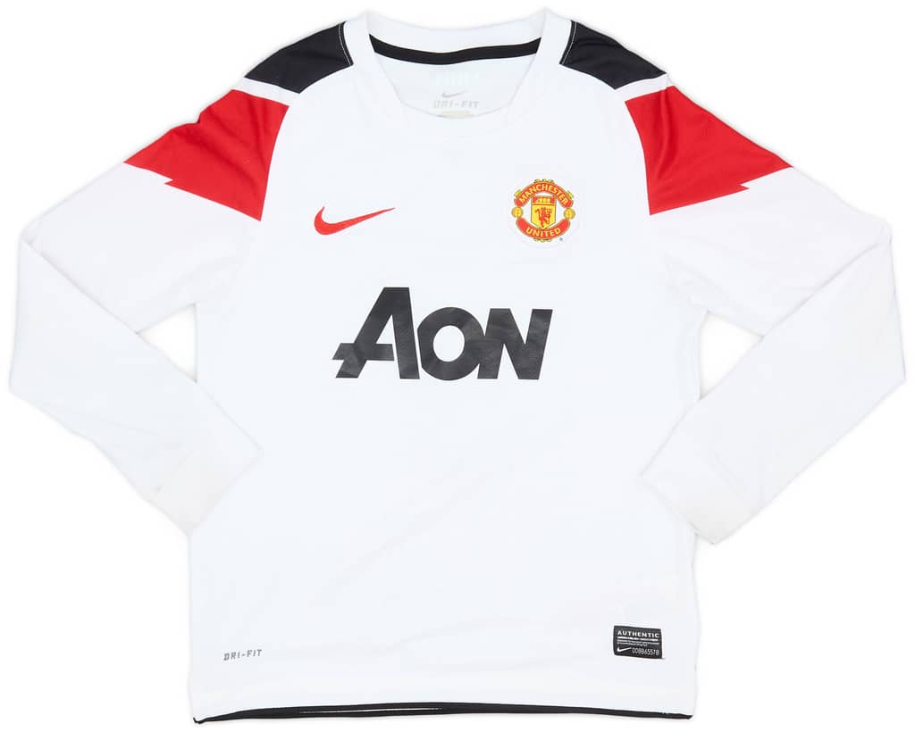 2010-12 Manchester United Away L/S Shirt - 7/10 - (S.Boys)