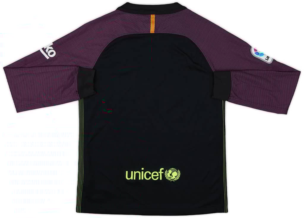 2016-17 Barcelona GK Shirt - 8/10 - (M.Boys)