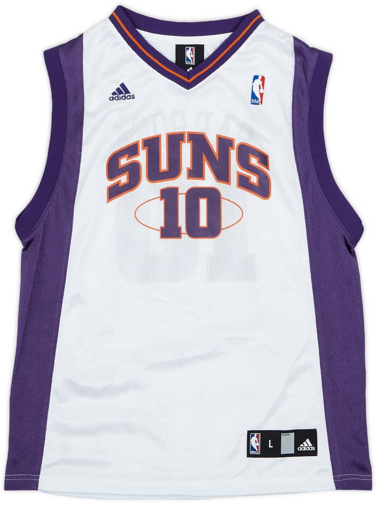 2006-10 Phoenix Suns Barbosa #10 adidas Home Jersey - 9/10 - (L.Boys)