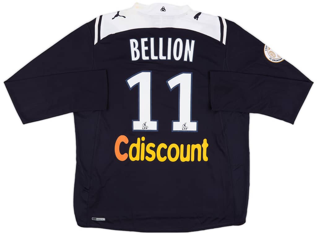 2009-10 Bordeaux Match Issue Home L/S Shirt Bellion #11