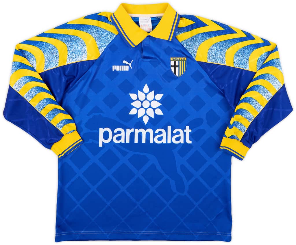 1995-97 Parma Away L/S Shirt - 9/10 - (S)
