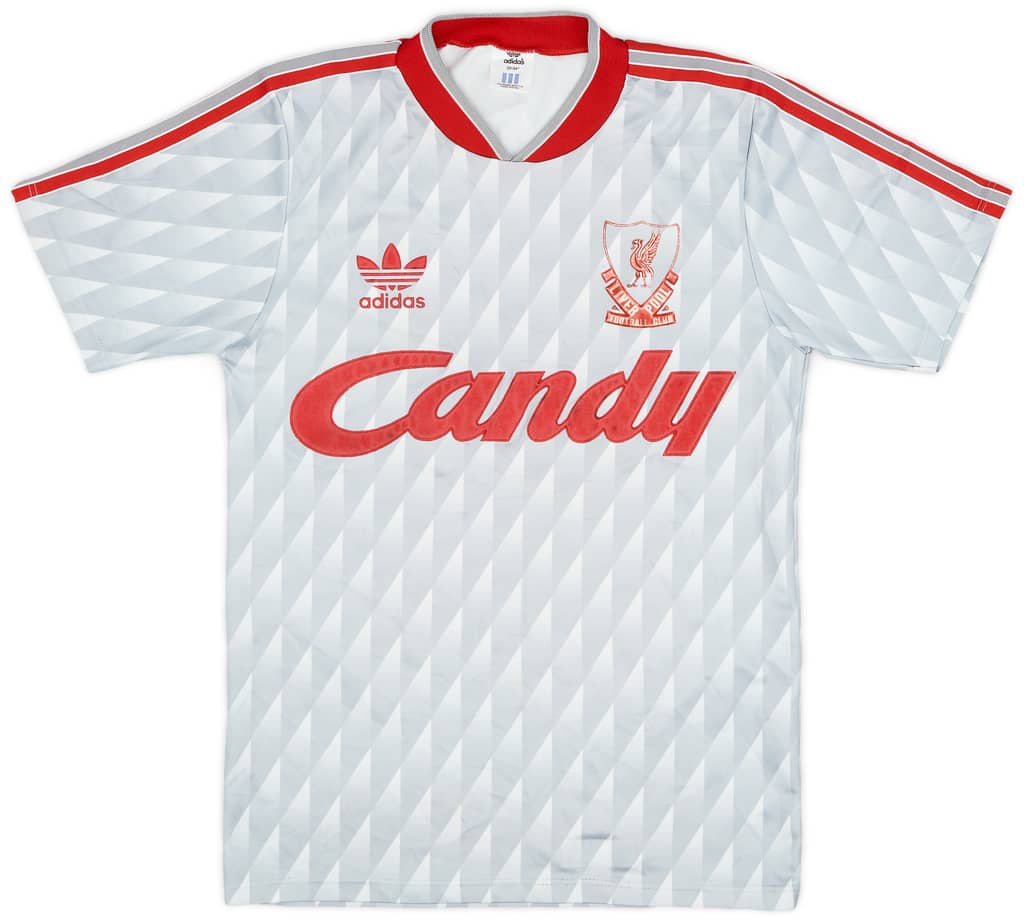 1989-91 Liverpool Away Shirt - 6/10 - (L.Boys)