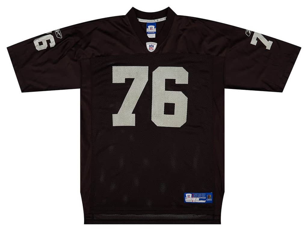2005-06 Oakland Raiders Gallery #76 Reebok On Field Jersey (Home) XL