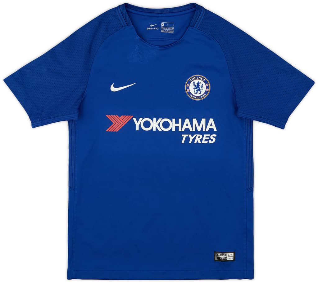 2017-18 Chelsea Home Shirt - 8/10 - (M.Boys)
