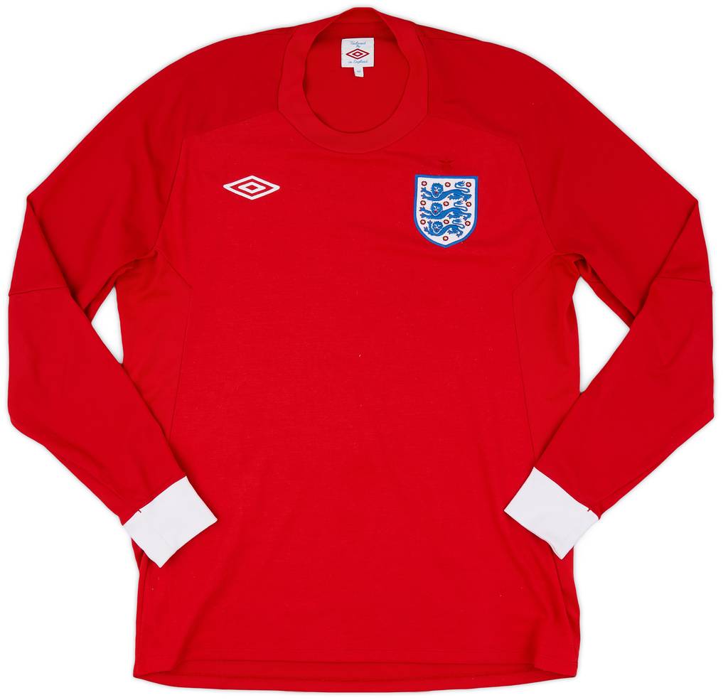 2010-11 England Away L/S Shirt - 9/10 - (L)