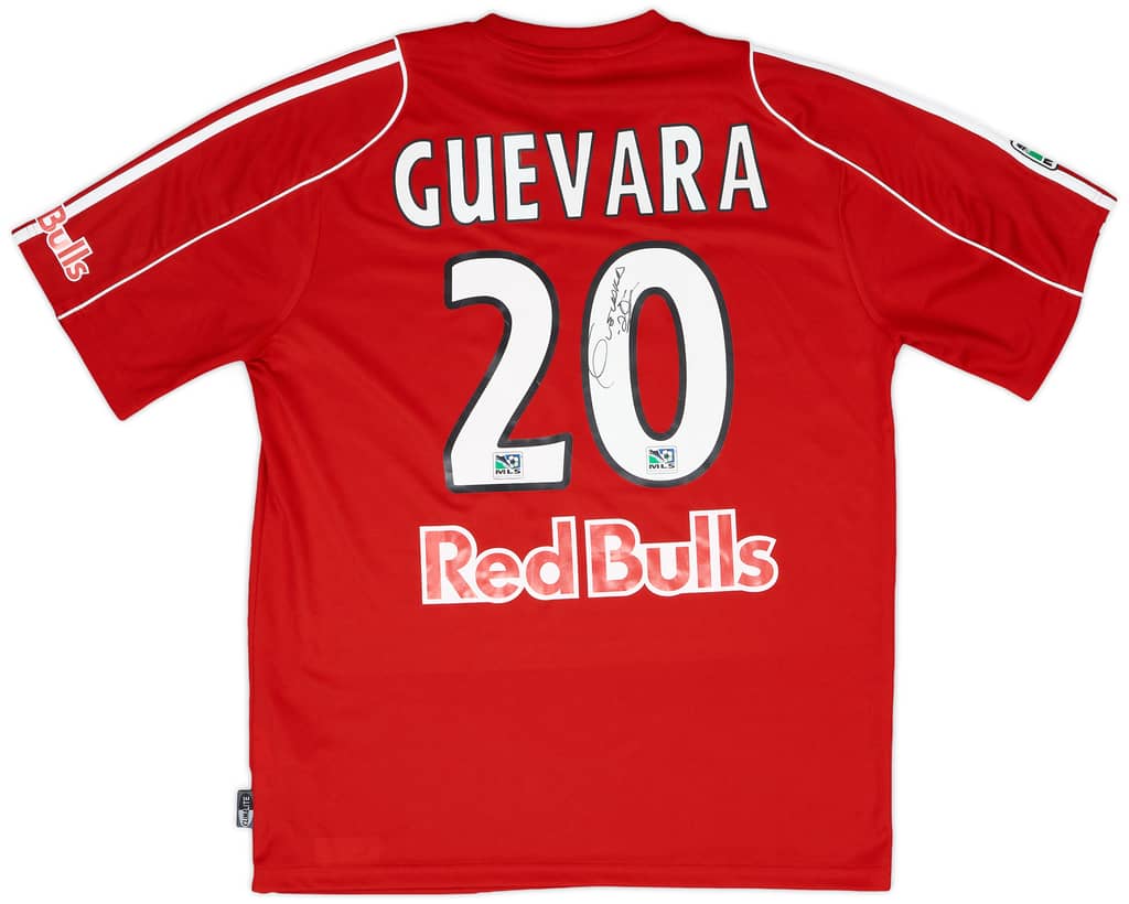 2006 New York Red Bulls Match Issue Signed Away Shirt Guevara #20