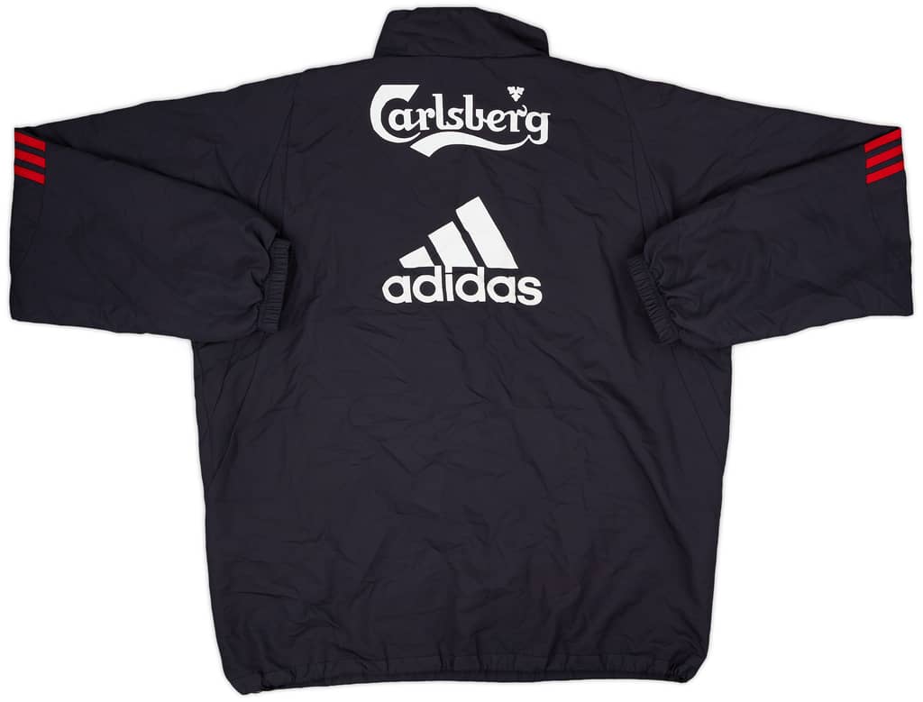 2009-10 Liverpool adidas 1/4 Zip Drill Top - 6/10 - (L/XL)