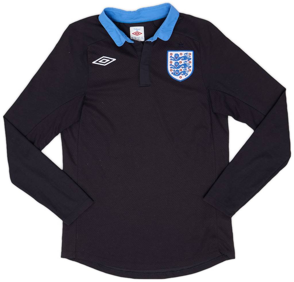 2011-12 England Away L/S Shirt - 8/10 - (S)