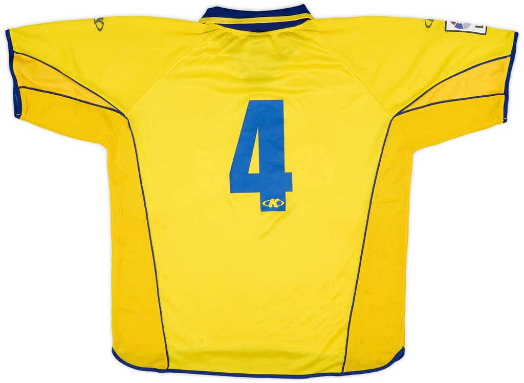 2002-03 Villarreal Match Issue Home Shirt #4