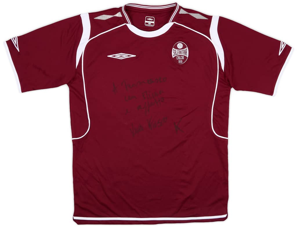 2008-09 Salernitana Signed Home Shirt - 9/10 - (L)