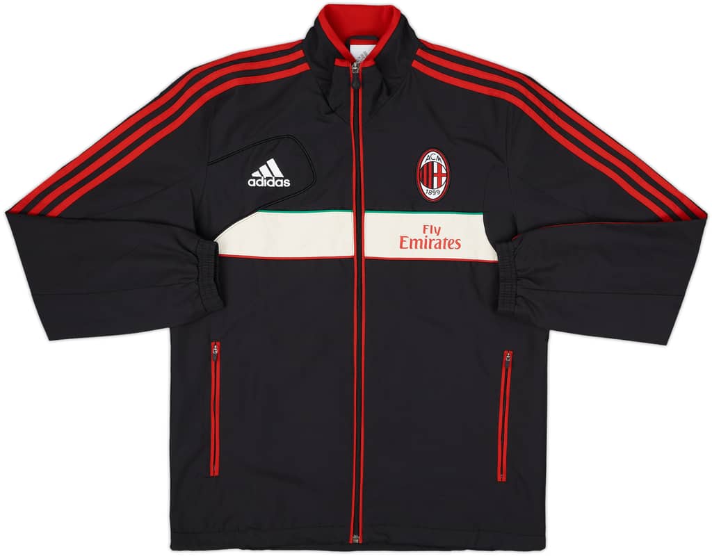 2012-13 AC Milan adidas Track Jacket - 8/10 - (M)