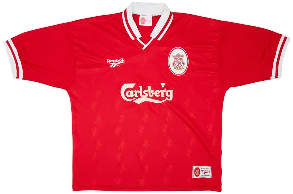1996-98 Liverpool Home Shirt Fowler #9 - 6/10 - (XL)