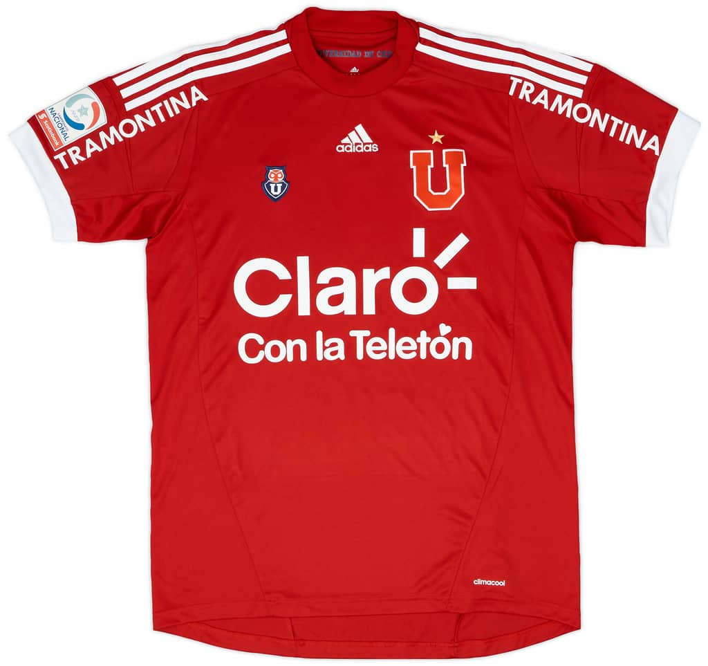 2013-14 Universidad de Chile Match Issue Signed GK Shirt Marin #1