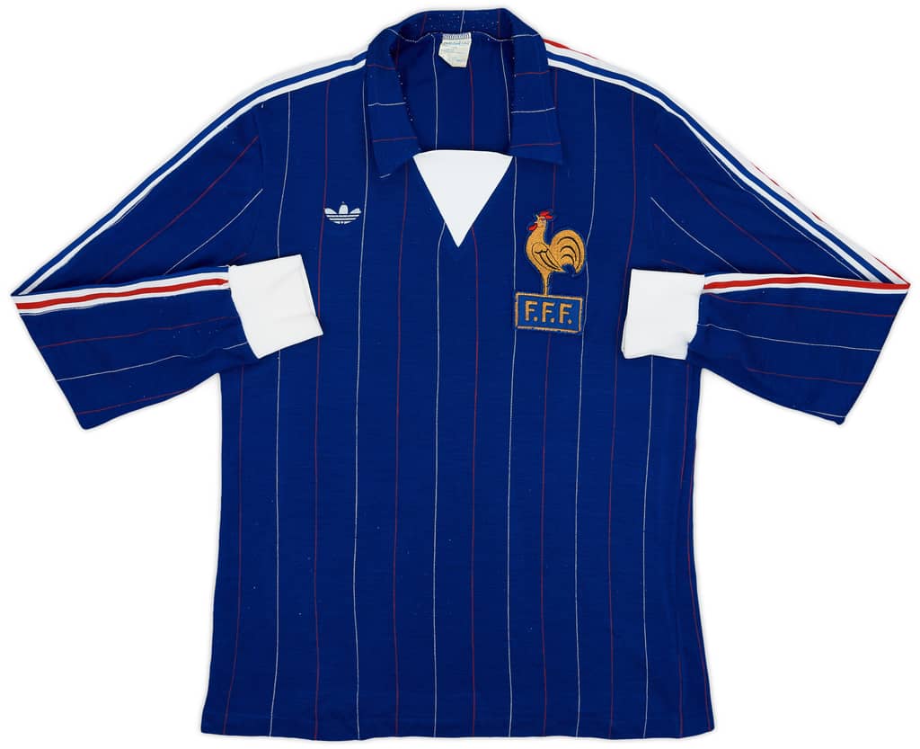 1980-82 France Home L/S Shirt - 8/10 - (L)