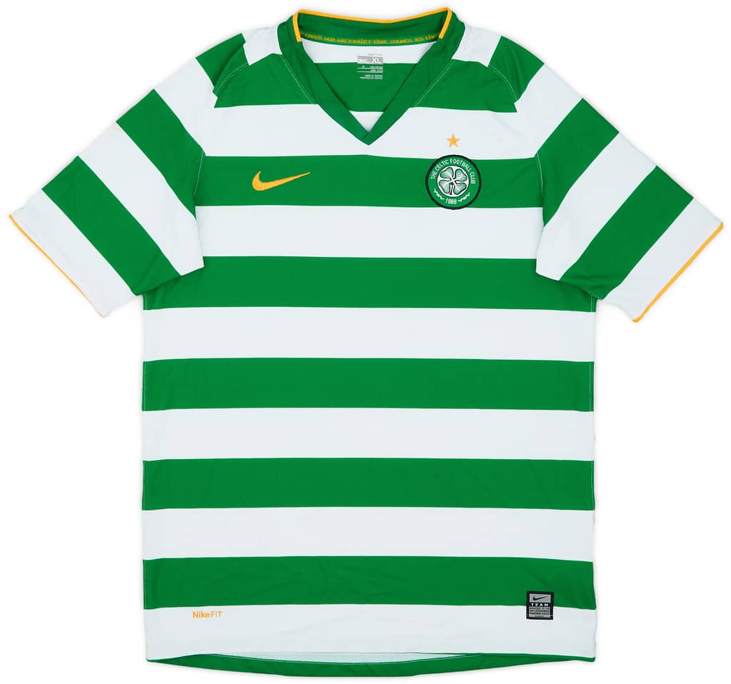 2008-10 Celtic Home Shirt - 9/10 - (XL.Boys)