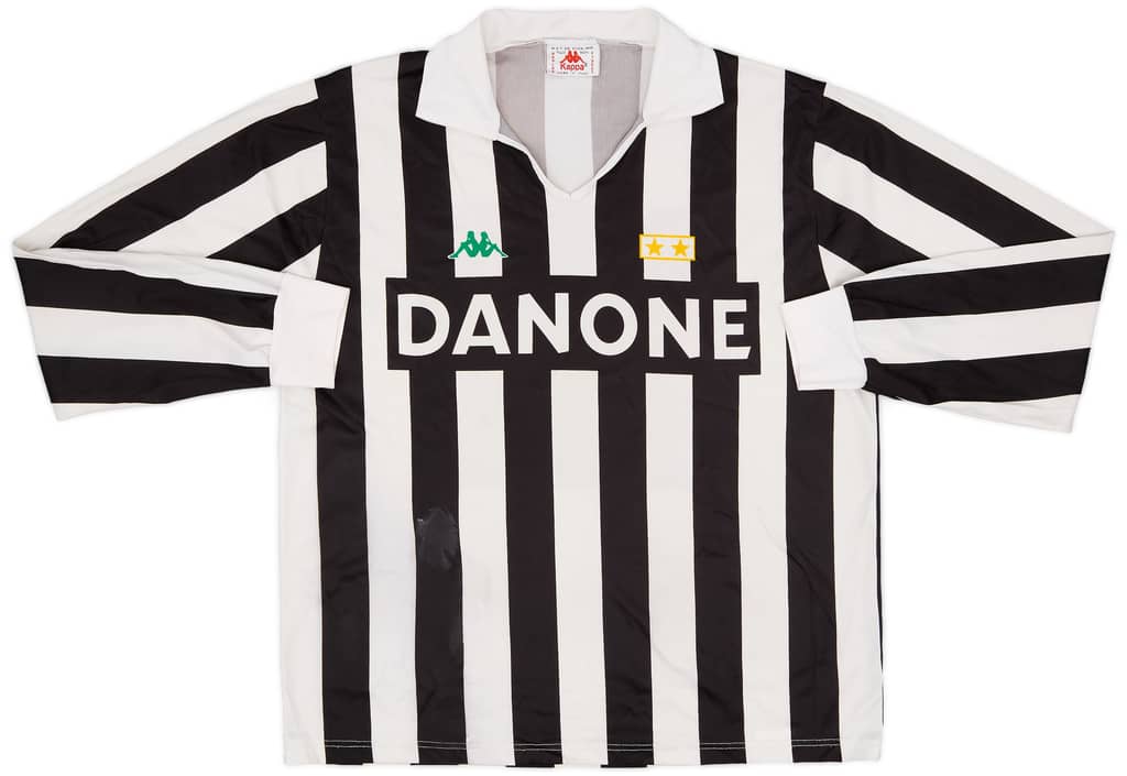 1992-94 Juventus Home L/S Shirt - 5/10 - (L)