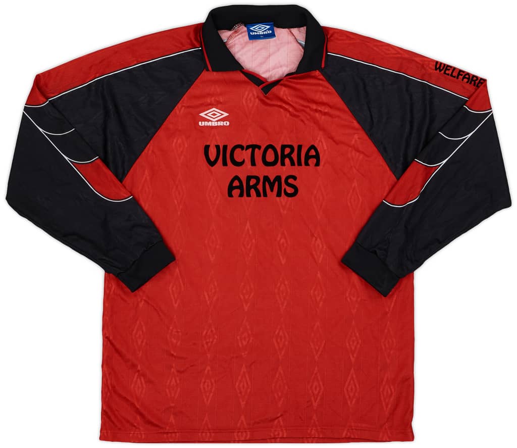 1990s Umbro Template L/S Shirt #8 - 9/10 - (XL)