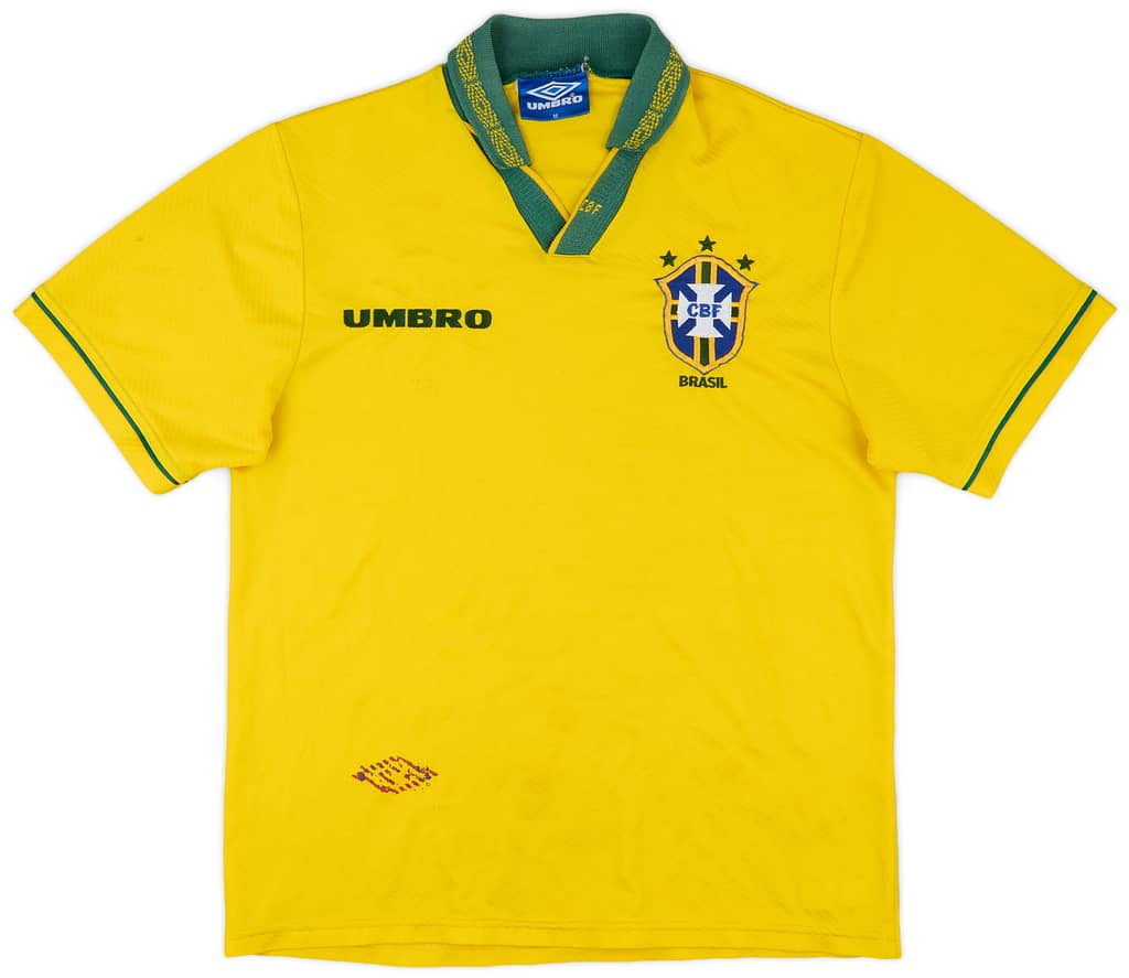 1993-94 Brazil Home Shirt - 6/10 - (M)