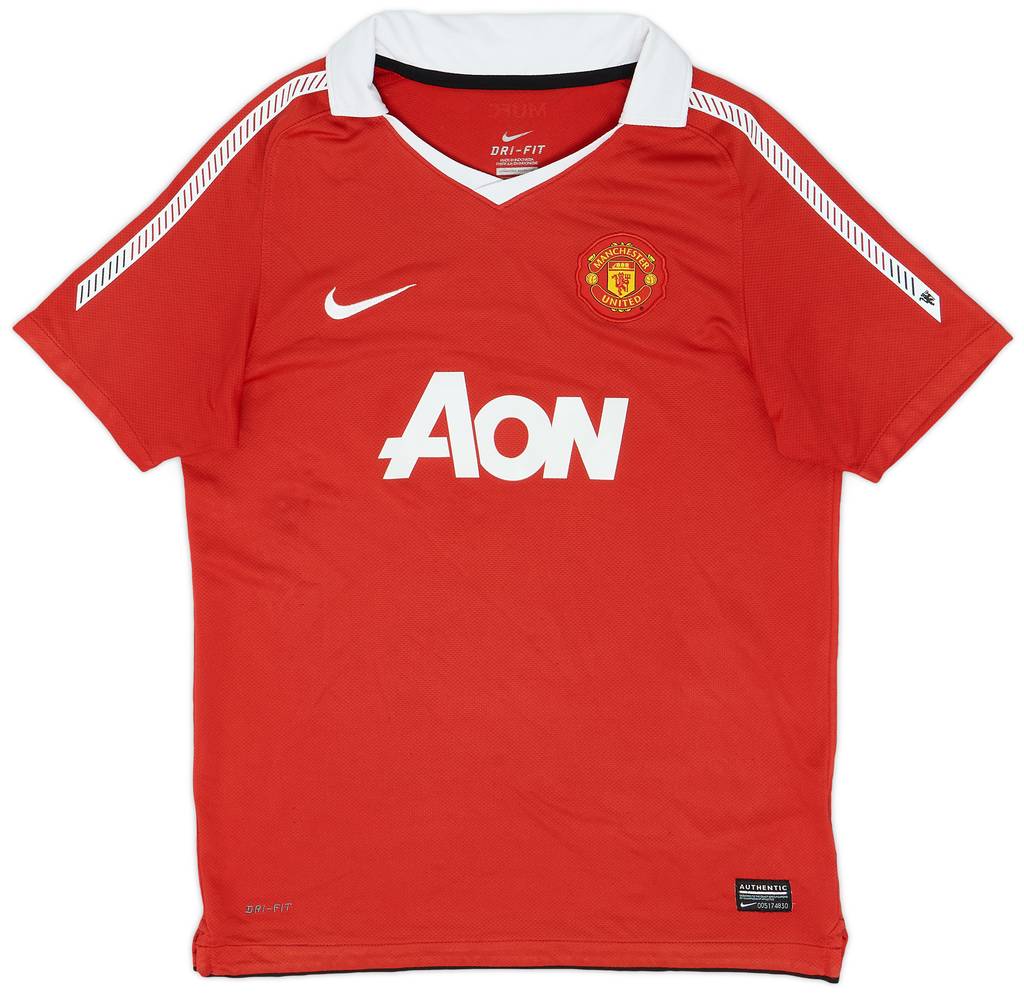 2010-11 Manchester United Home Shirt - 7/10 - (L.Boys)